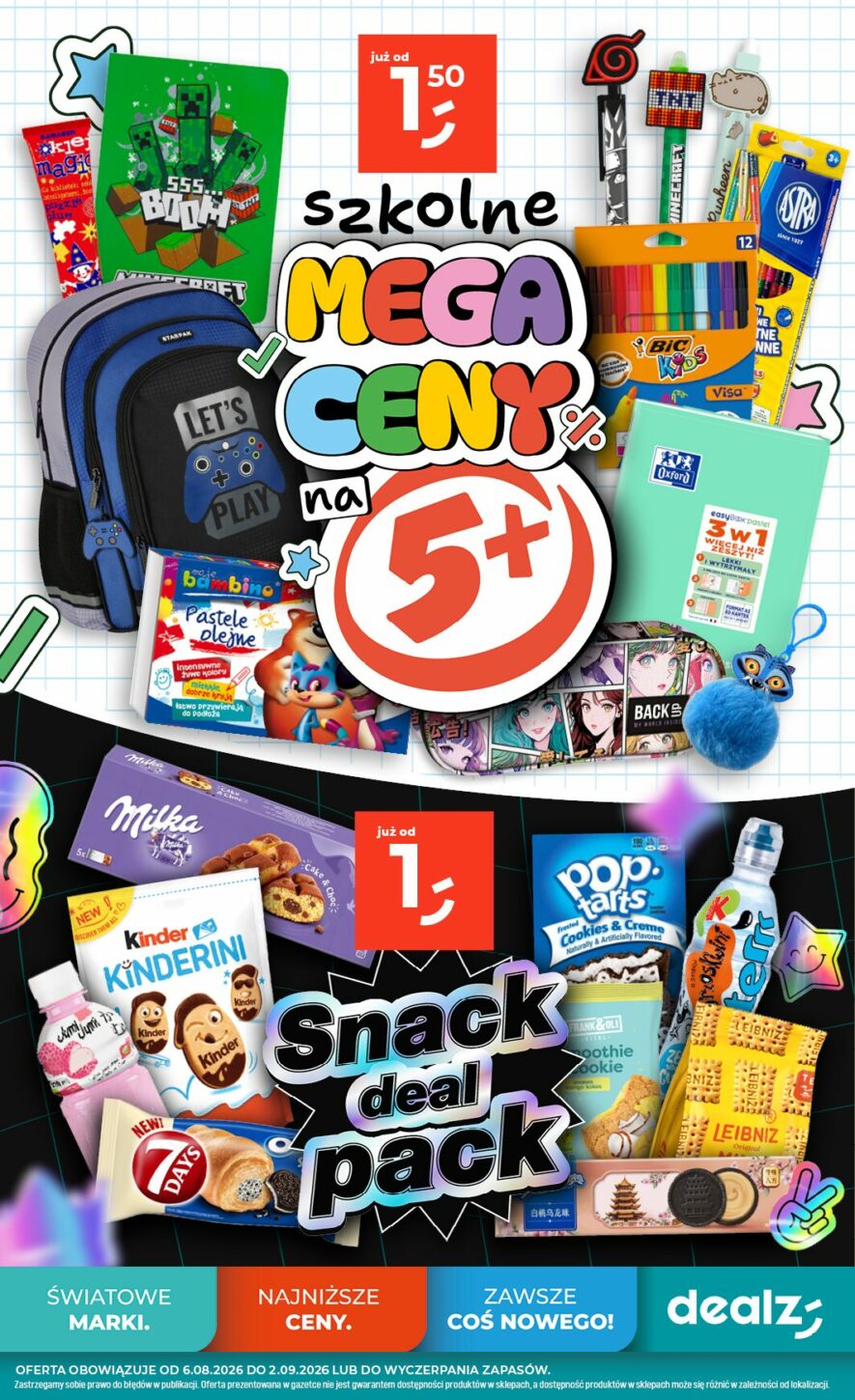 szkolne MEGA CENY na 5+ 06.08-02.09 - Dealz
